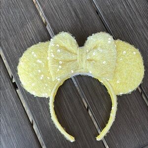 Yellow Sequin Minnie Ears